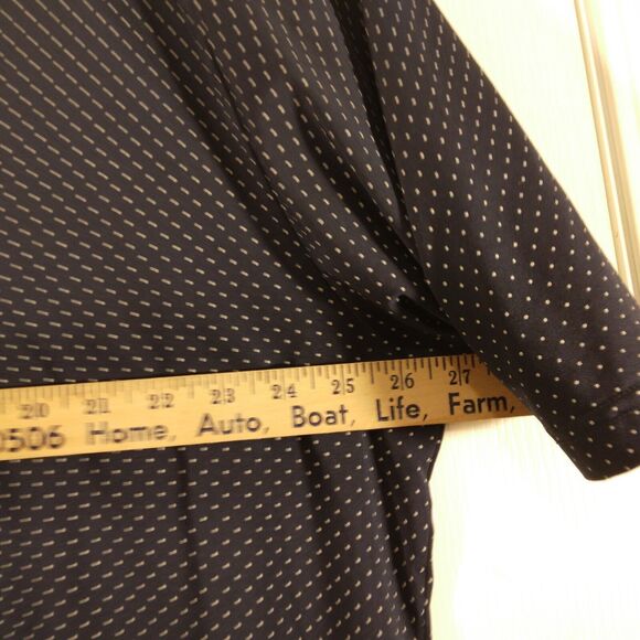 FootJoy FJ golf polo shirt mens 2XL XXL blue polka dot all over performance - Picture 5 of 9